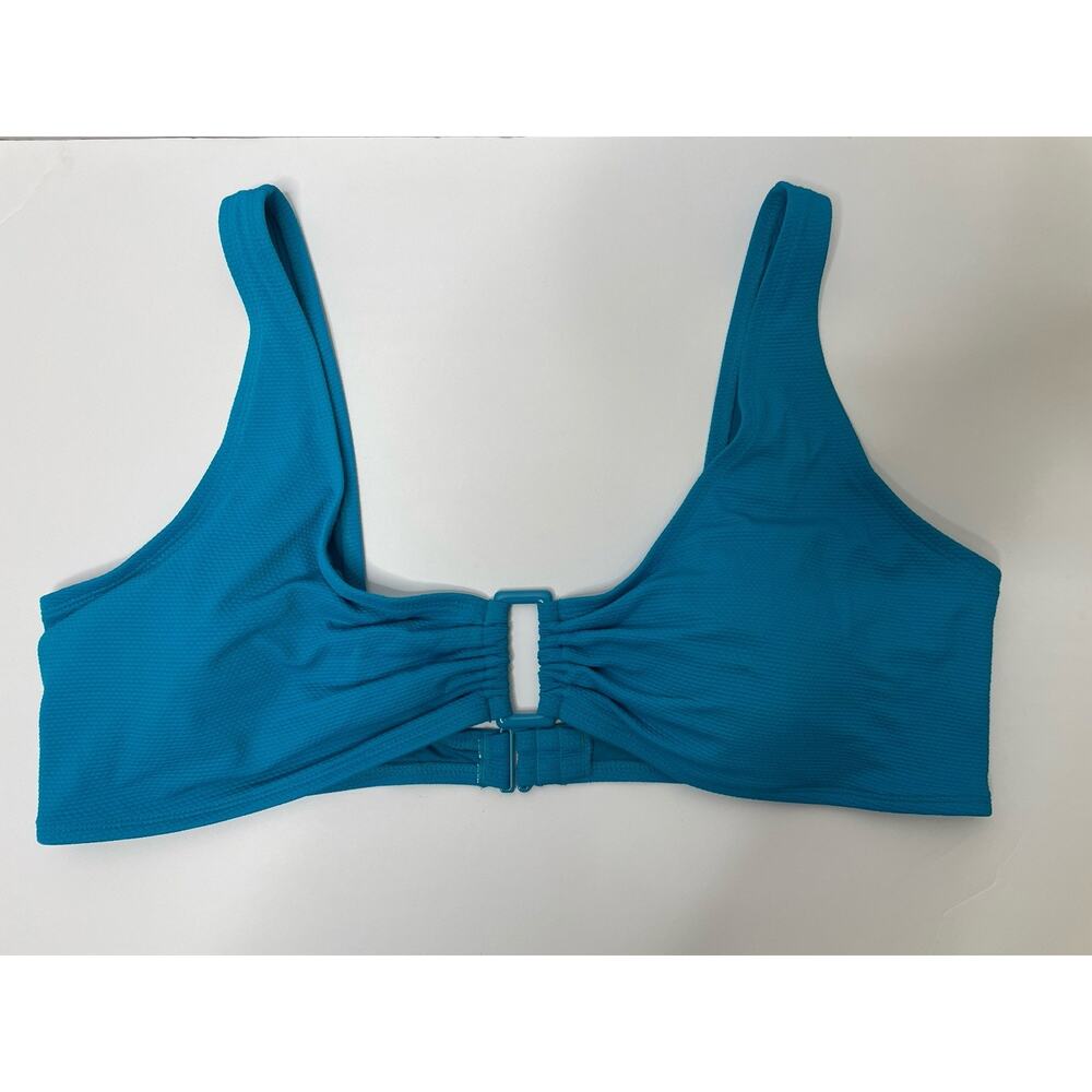 Old Navy Bikini Swim Suit Top Turquoise with Rectangle Center - Size 3X - NWT
